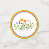 Frühlings Sommer Wildblumen Konfetti (Klein Vorderseite)