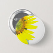 Frühlings-Sonnenblumen Button (Vorne & Hinten)