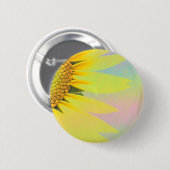 Frühlings-Sonnenblumen Button (Vorne & Hinten)