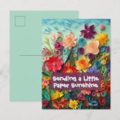 Frühlings-Sonnenlicht Florale Postkarte (Vorne/Hinten)