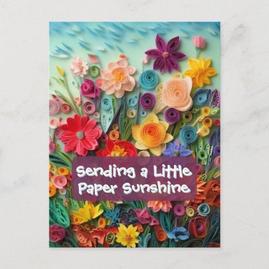 Frühlings-Sonnenlicht Florale Postkarte (Vorderseite)