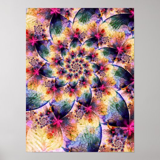 Frühlings-Spirale Poster (Vorne)
