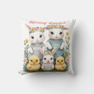 Frühlings-Squad Süße Häschen & Küken Ostern Kissen