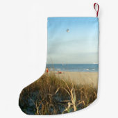 Frühlings-Strand-Szenen-Nr. 3-Gewohnheit Kleiner Weihnachtsstrumpf (Rückseite)