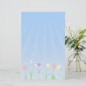 Frühlings-Szene stationär Briefpapier (Stehend Vorderseite)