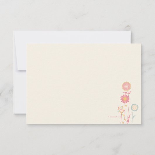 Frühlings-Tag danken Ihnen Karten (Rückseite)