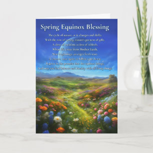 Frühlings-Tagundnachtgleiche Ostara Hübsche Blume Karte