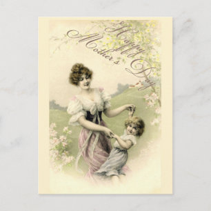 Frühlings-Tanz zum Muttertag Postkarte