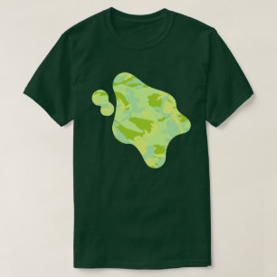 Frühlings-Tarnmuster Farbklecks T-Shirt