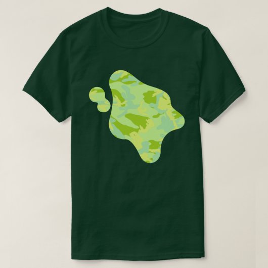 Frühlings-Tarnmuster Farbklecks T-Shirt (Design vorne)