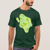 Frühlings-Tarnmuster Farbklecks T-Shirt (Vorderseite)