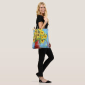 Frühlings-Taschentasche "der Sonnenblumen" bunte Tasche (Am Model)