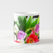Frühlings-Tulpe-Blume Jumbo-Tasse (Vorderseite)