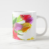 Frühlings-Tulpe-Blumen Jumbo-Tasse (Rechts)