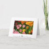 Frühlings-Tulpe-Karte Karte (Rückseite)
