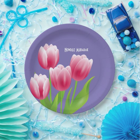 Frühlings-Tulpe-persischer neues Pappteller (Party)