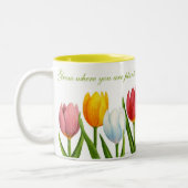 Frühlings-Tulpe-Tasse Zweifarbige Tasse (Links)