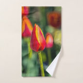 Frühlings-Tulpen-Badezimmer-Set Badhandtuch Set (Handtuch)