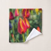 Frühlings-Tulpen-Badezimmer-Set Badhandtuch Set (Waschlappen)