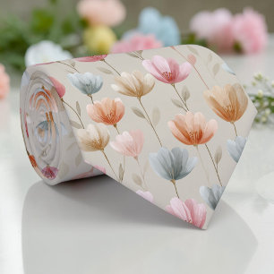 Frühlings-Tulpen-Blumen-Schlips Krawatte