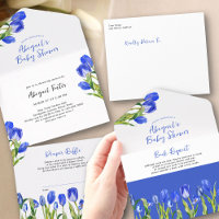 Frühlings-Tulpen-Buch-Anfrage und Windeln Baby Sho