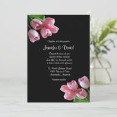 Frühlings-Tulpen, die Einladung Wedding sind (Stehend Vorderseite)