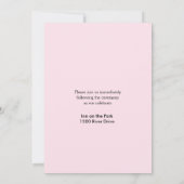 Frühlings-Tulpen, die Einladung Wedding sind (Rückseite)