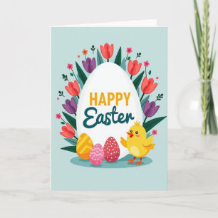 Frühlings-Tulpen Frohe Ostern Grußkarte Karte