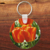 Frühlings-Tulpen-Garten Schlüsselanhänger (Vorderseite)