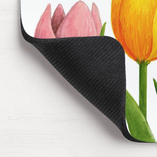 Frühlings-Tulpen Mousepad (Ecke)