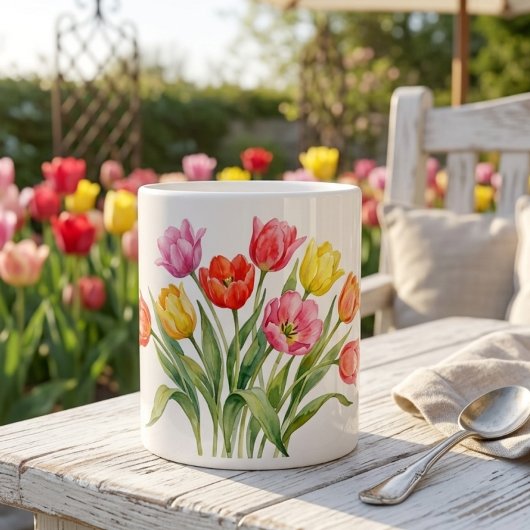 Frühlings-Tulpen Spezialtasse Jumbo-Tasse