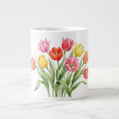 Frühlings-Tulpen Spezialtasse Jumbo-Tasse (Vorderseite)