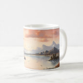 Frühlings-Tuschemalerei Kaffeetasse (VorderseiteRechts)