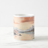 Frühlings-Tuschemalerei Kaffeetasse (Mittel)