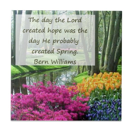 Frühlings- und Hope-Dekorationstil Fliese (Vorderseite)