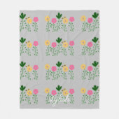 Frühlings- und Sommergäste Fleecedecke (Vorderseite)