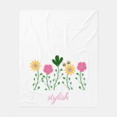 Frühlings- und Sommergäste Fleecedecke (Vorderseite)