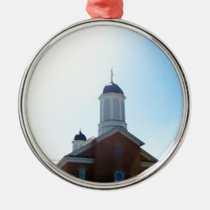 Frühlings Utah LDS Mormonentempel Silbernes Ornament