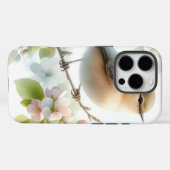 Frühlings-Vogel-Kirschblüten-Aquarell Case-Mate iPhone Hülle (Rückseite (Horizontal))