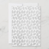 Frühlings-Waldkaninchen-Baby-Duschen-Einladung Einladung (Rückseite)