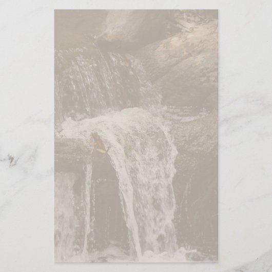 Frühlings-Wasserfall-Briefpapier Briefpapier (Vorderseite)