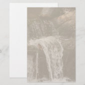Frühlings-Wasserfall-Briefpapier Briefpapier (Vorne/Hinten)