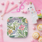 Frühlings-Wildblume Florals | Blume Pappteller (Party)