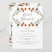 Frühlings-Wildblume Great Patten-Brautparty Einladung (Vorne/Hinten)