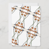 Frühlings-Wildblume Great Patten-Brautparty Einladung (Rückseite)