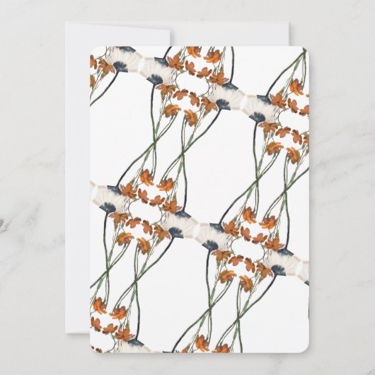 Frühlings-Wildblume Great Patten-Brautparty Einladung (Rückseite)