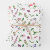 Frühlings-Wildblume Wrapper Geschenkpapier Set (Beispiel)