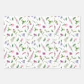 Frühlings-Wildblume Wrapper Geschenkpapier Set (Vorderseite)