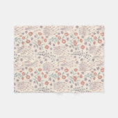 Frühlings-Wildblumen-Geflüster Fleecedecke (Vorderseite (Horizontal))