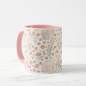 Frühlings-Wildblumen-Geflüster Tasse (Vorderseite Links)